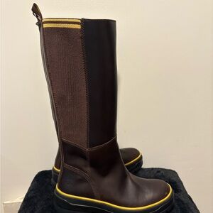 Timberland Brown and Yellow Winter Boots